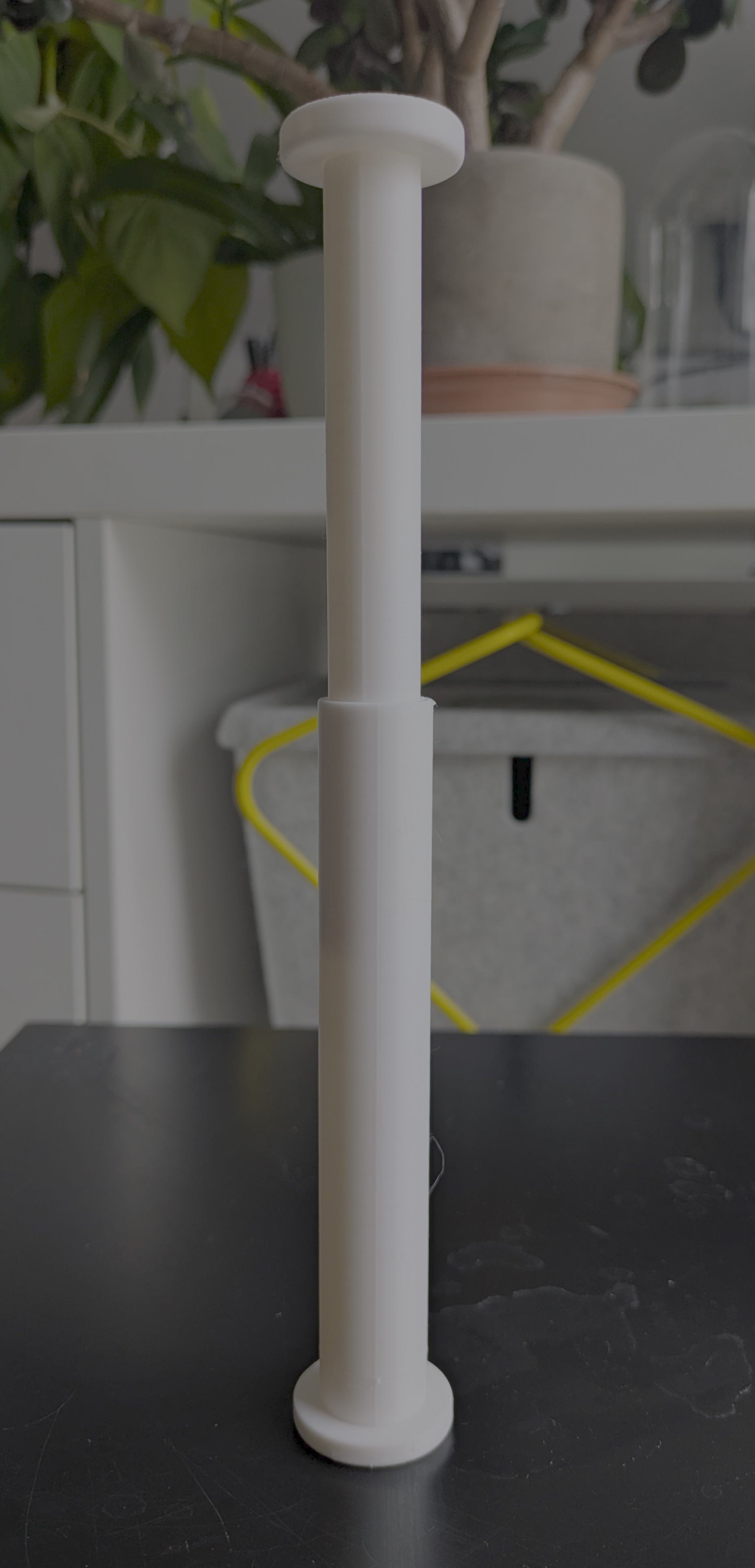 Parametric Adjustable-Length Tube with End Disks and Rounded Connections