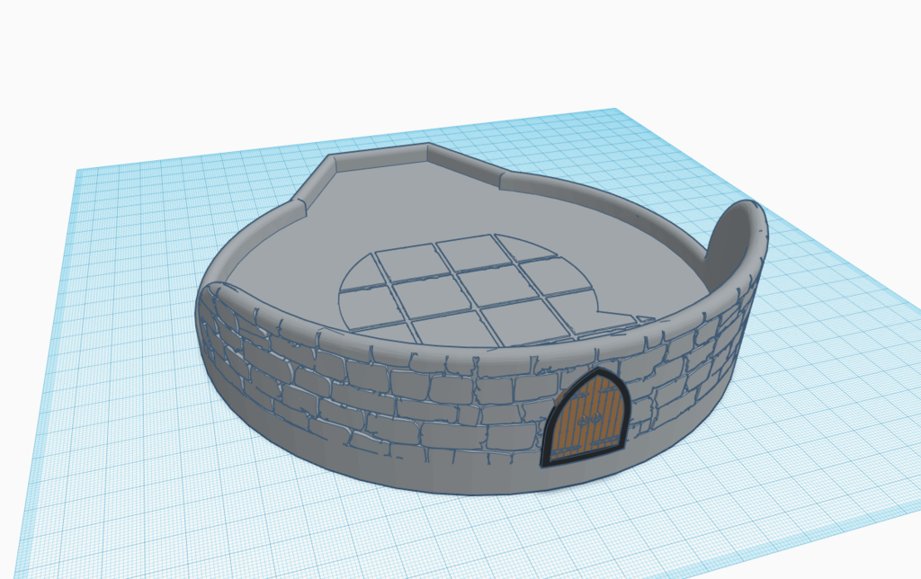 Detailed Base for Three-path Dice Tower V.2