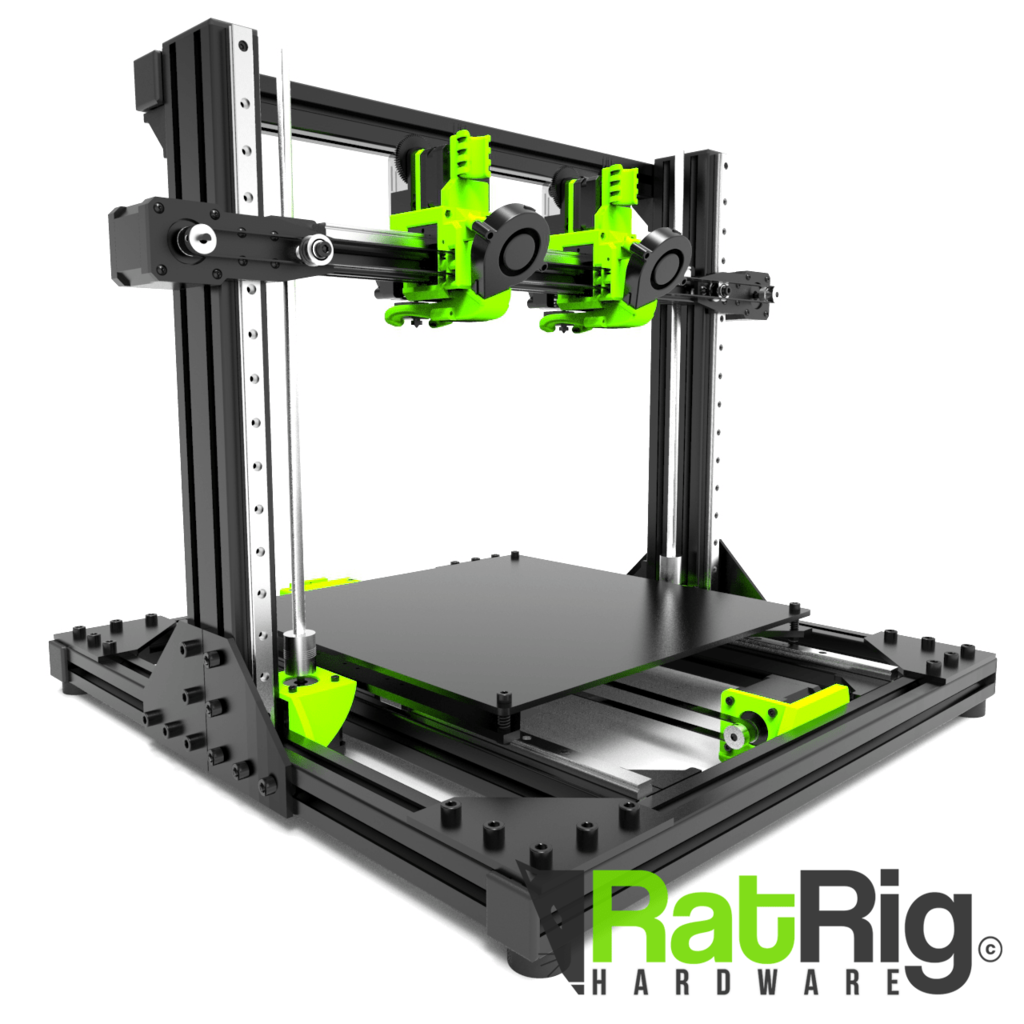 Rat Rig V-Cast (Linear Rail based IDEX Cartesian DIY 3D Printer)