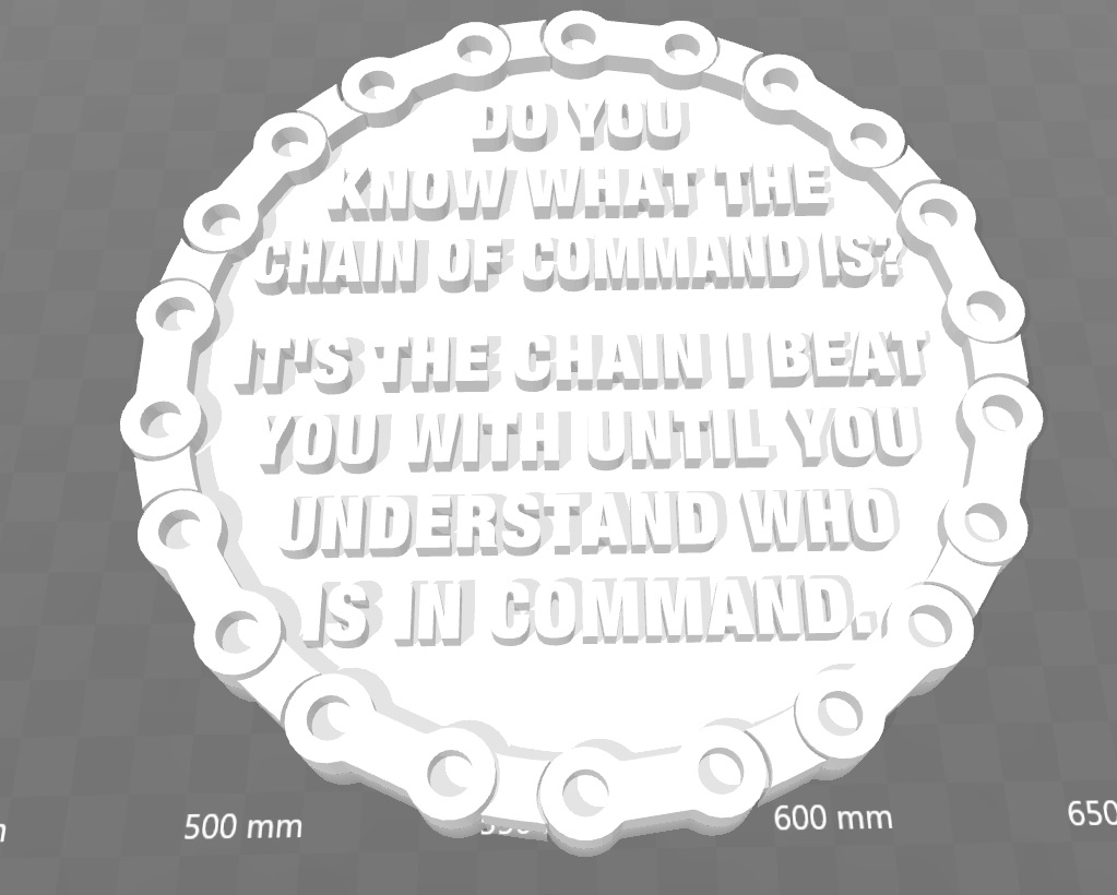 Chain of Command Fridge Magnet