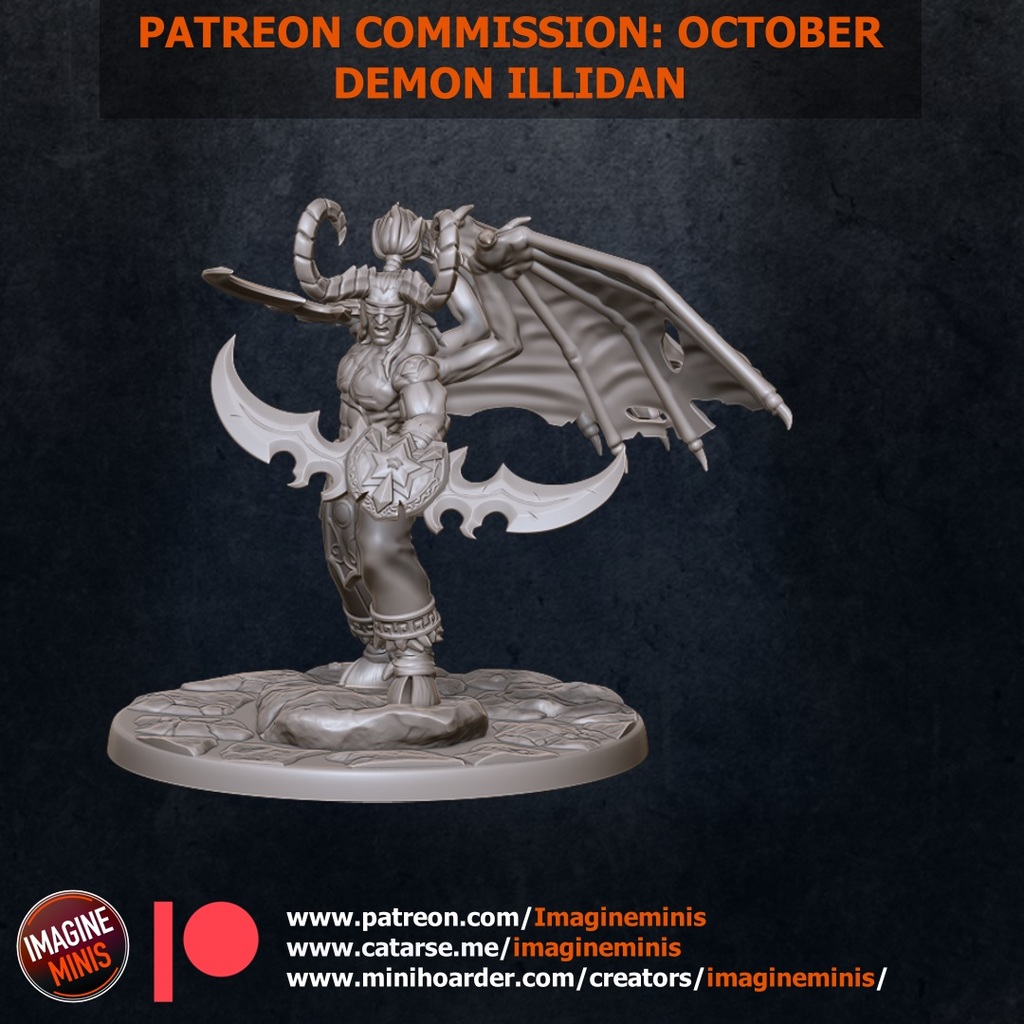 Patron Commission October: Demon Illidan (Base)