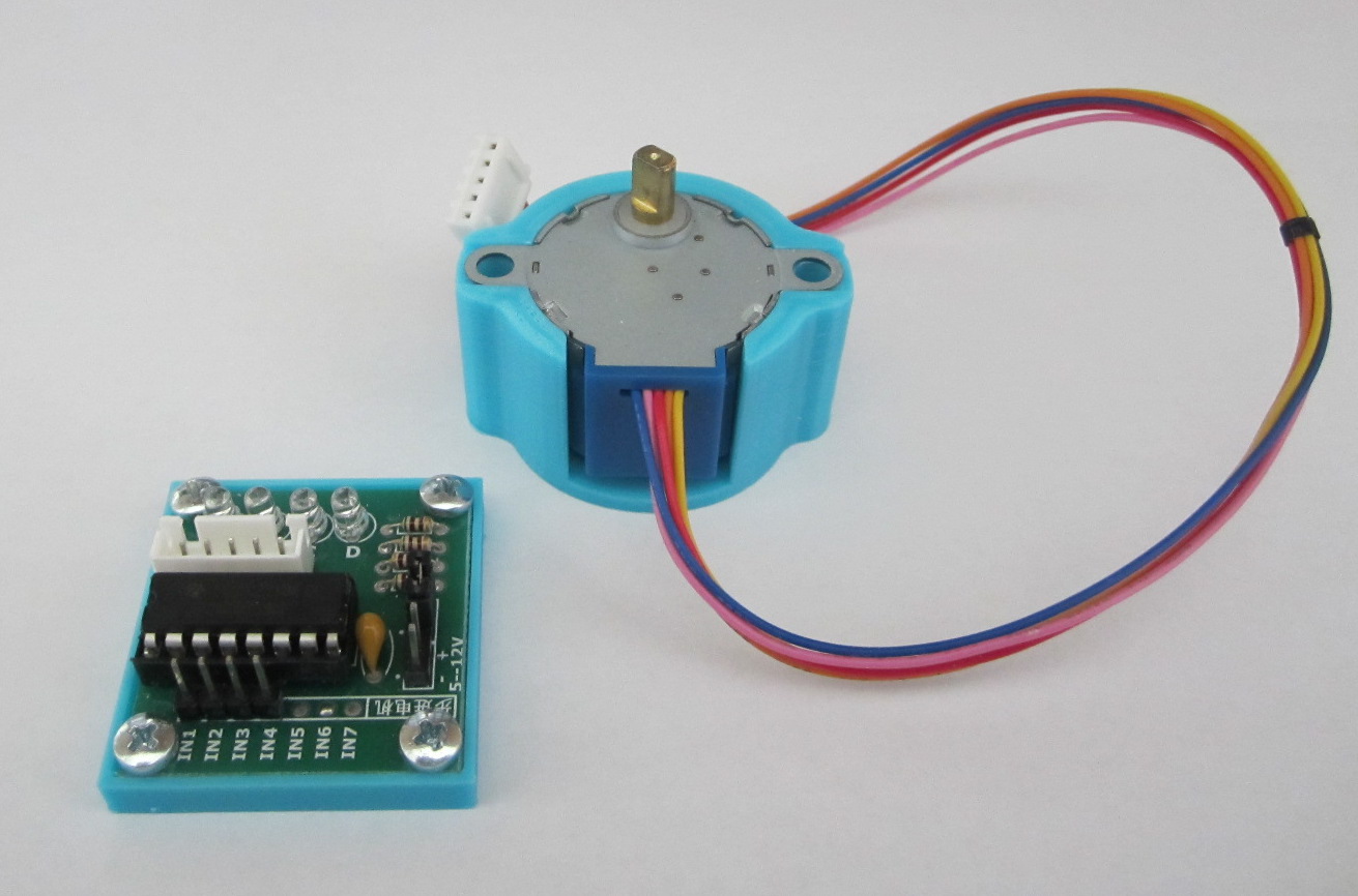 Stepper motor and driver board mount for 28BYJ-48