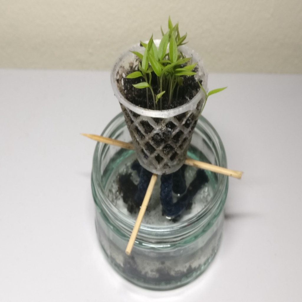 Hydroponics Wick/Net Plant Pot