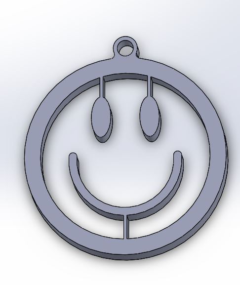 Smiley face necklace