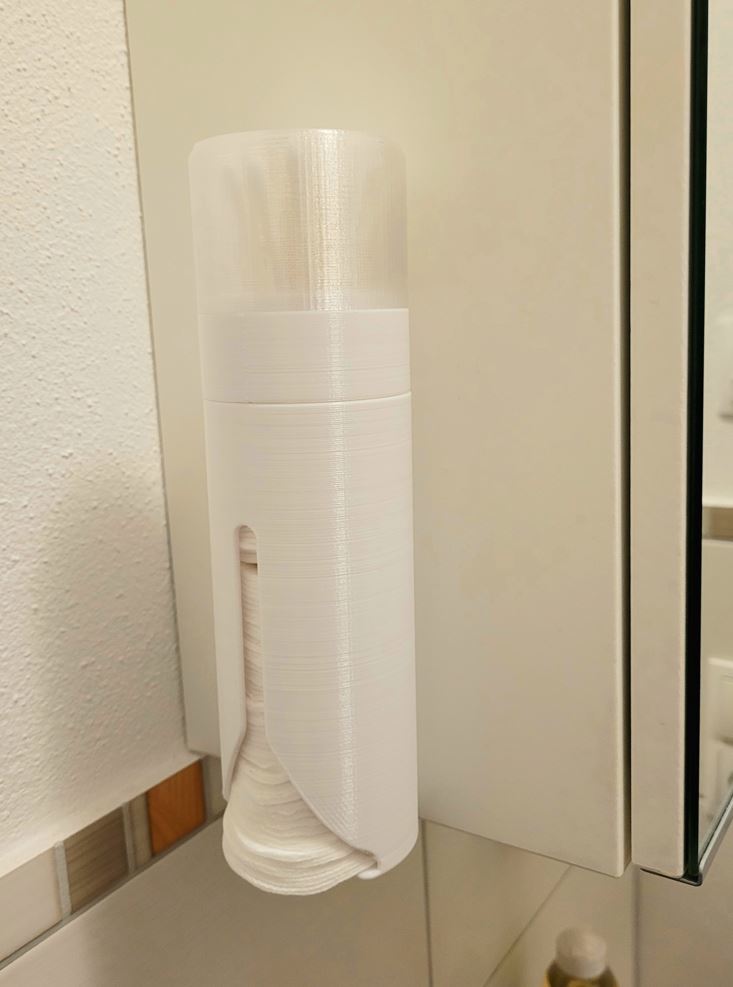 Cotton pads and Cotton swabs dispenser / Wattepads - und Wattestäbchenspender
