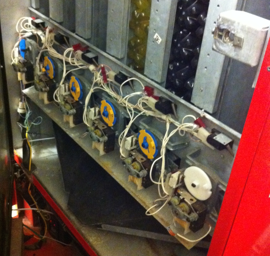Replacement motor disk for soda vending machine