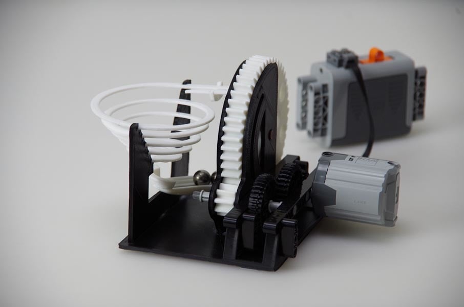 Motorized Marble Machine with Lego Motor