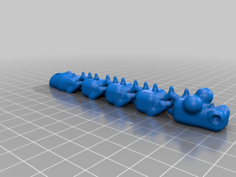 Flexi baby snake keychain