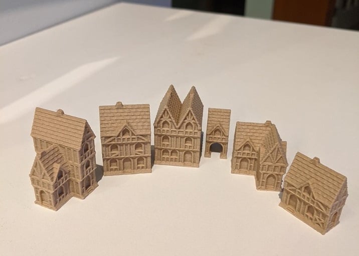 Wee Burgh Medieval Town or City (timber set01)