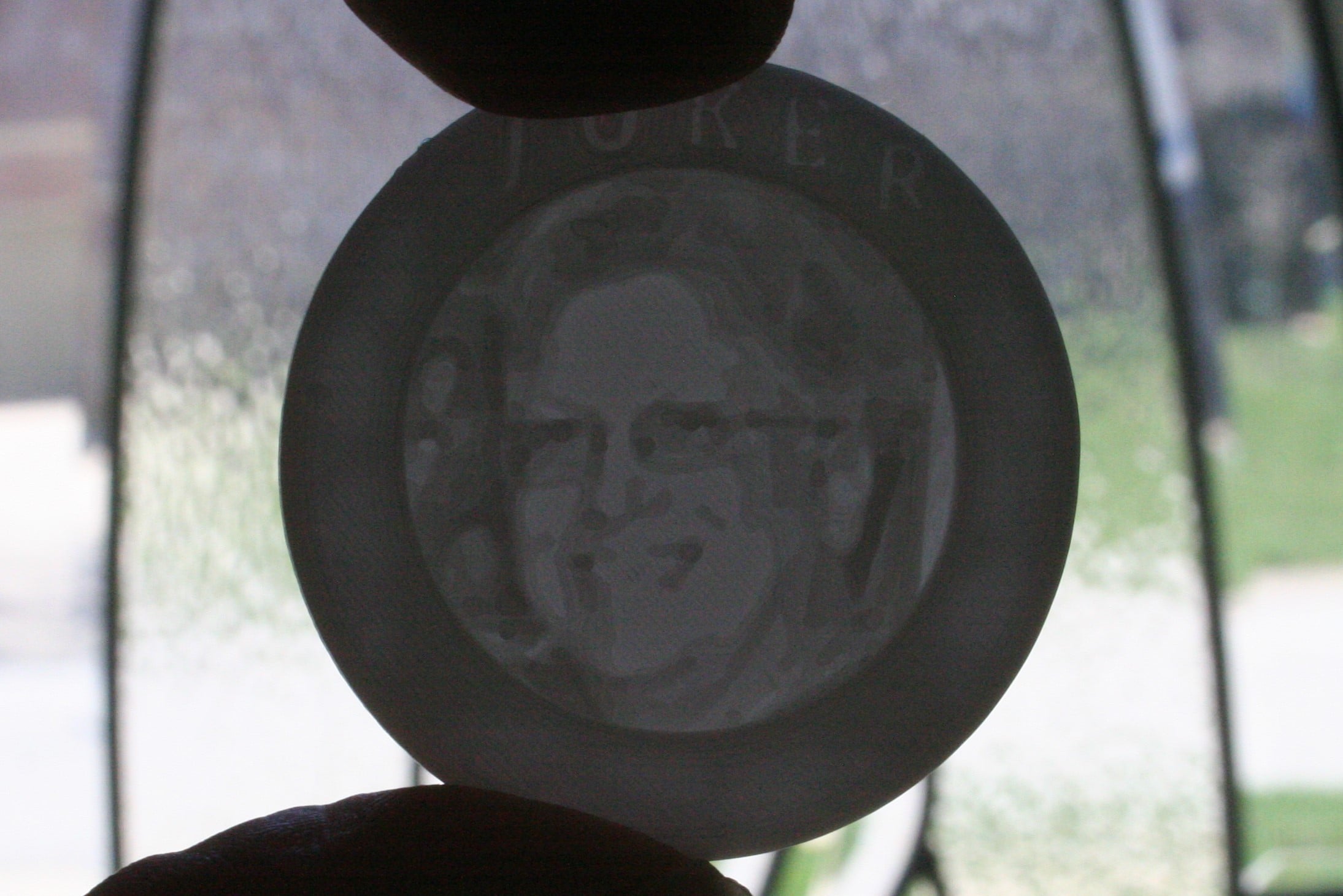 Lithophane Poker Chip