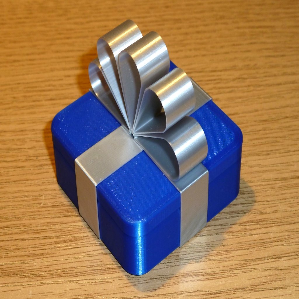 Gift Box - All parts printed in vase (spiral) mode
