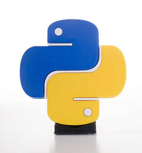 Python logo - 3 parts, simle print, best looking