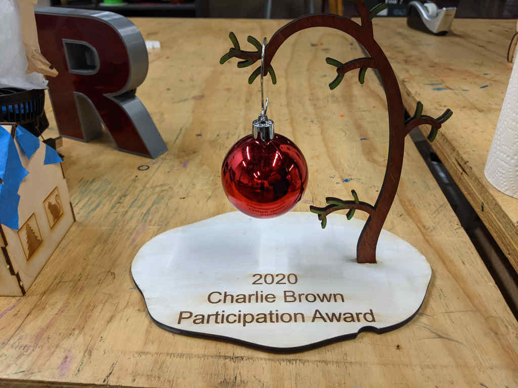 Laser Cut Charlie Brown Tree
