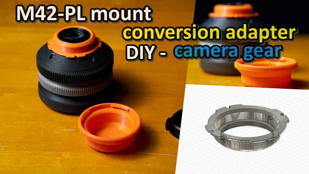 M42-PL mount conversion adapter & Rear cap