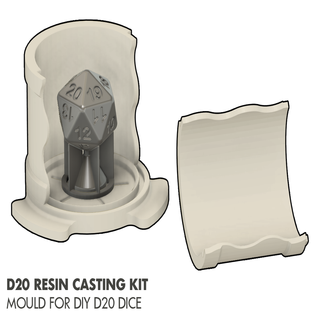 DIY D20 - Resin Casting Kit 