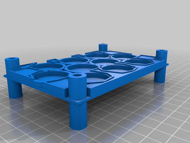 25mm round based model stackable display trays
