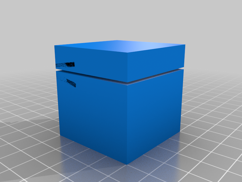 Box with printed hinge