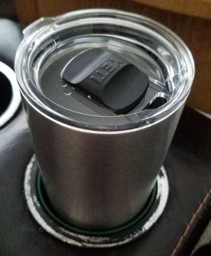 cupholder for yeti 20 ounce rambler, soda can, and wine glass