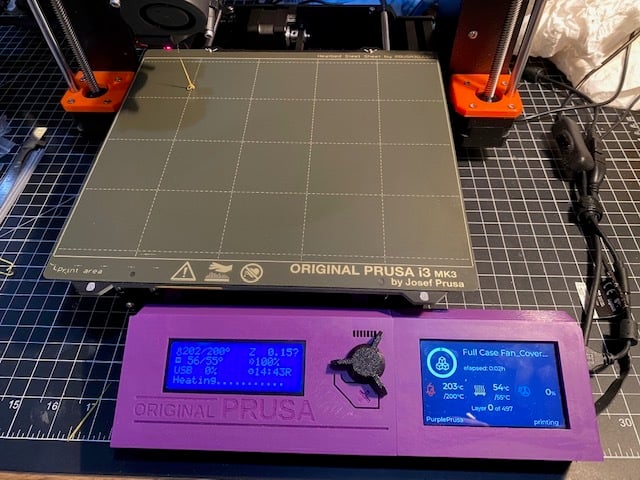 Prusa Touchscreen 3.5" with Raspberry Pi 4b and a Fan v4 kit