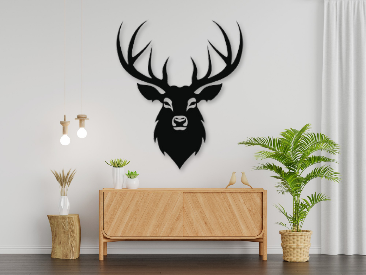 Deer 2D Wall Sculpture