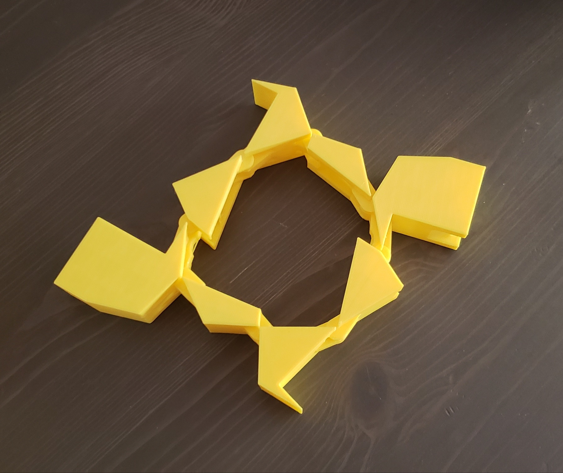 hinged dissection greek cross to hexagon