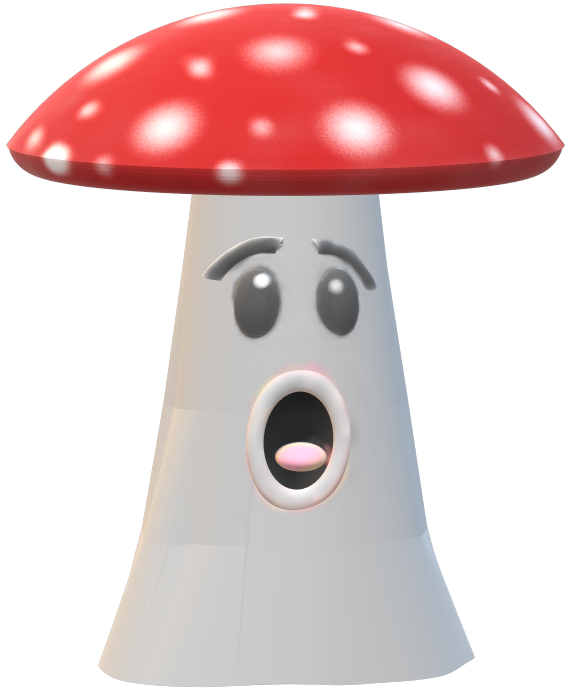 Tiny Singing Mushroom Companion for minis