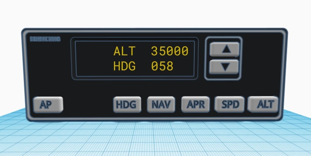 Bendix KAP140 Autopilot Panel for Flight Simulation