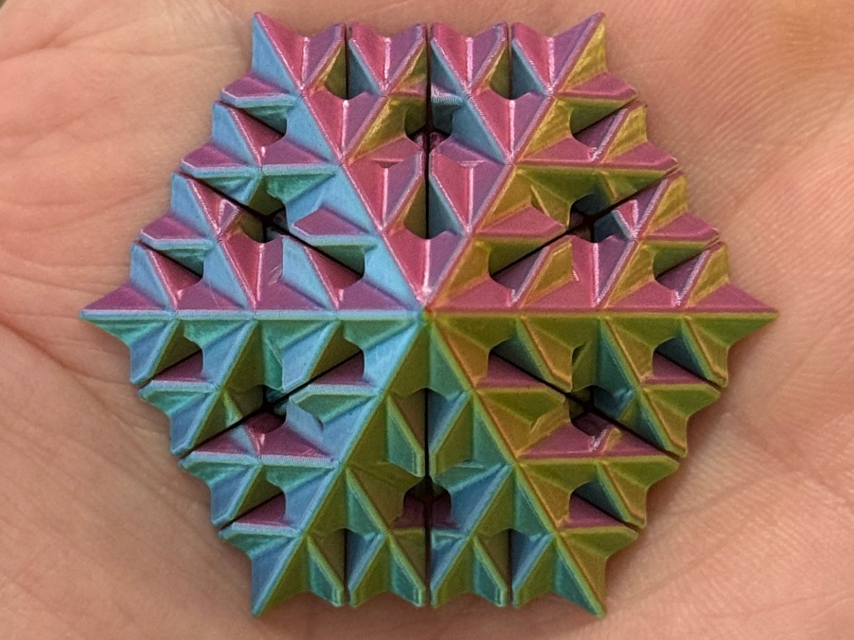 Snowflake Fractal - Level 2 (Vase Mode)