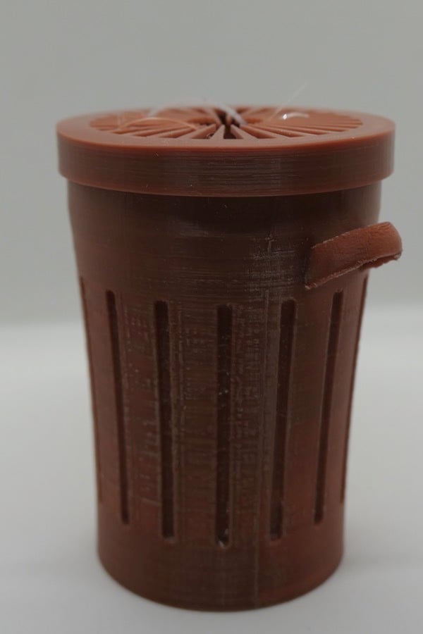Trash can for filament
