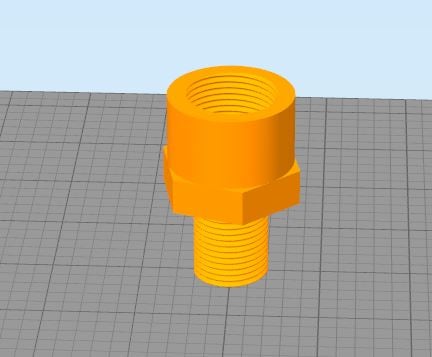 3/4" Female BSP Tap Thread to 1/2" Male BSP Tap Thread