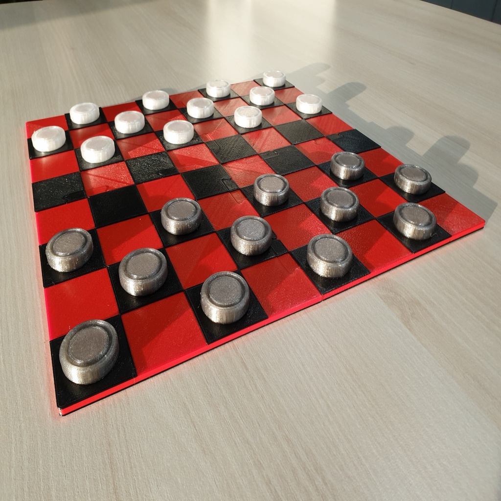 Magnetic Checkers Game (Ger.: Dame)
