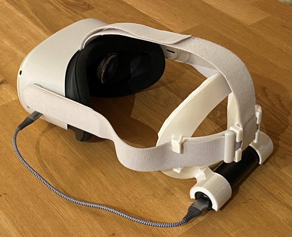 Oculus Quest 2 DIY Elite Strap with integrated battery holder