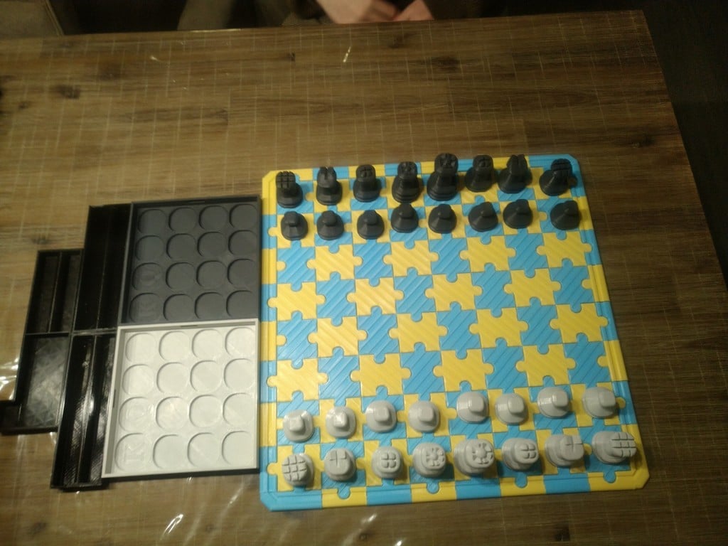 puzzle chess board storage