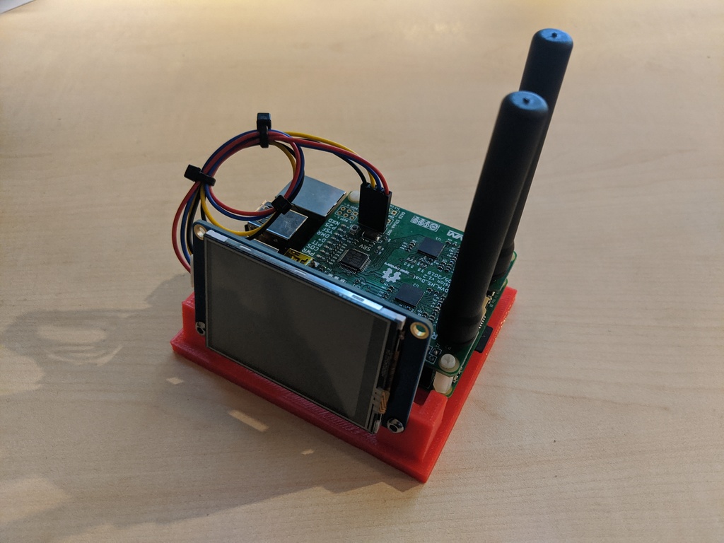 MMDVM (Dual-) Hat with 2.4" Nextion Display Stand