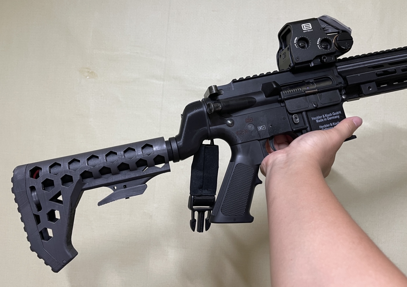 AR type m4 Skeleton stock for Airsoft (super lightweight)