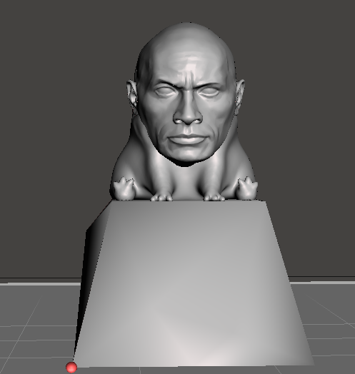 DWAYNE (THE FROCK) JOHNSON KEYCAP 3D model