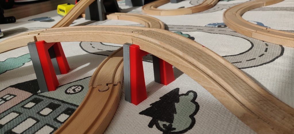 Bridge for wooden train