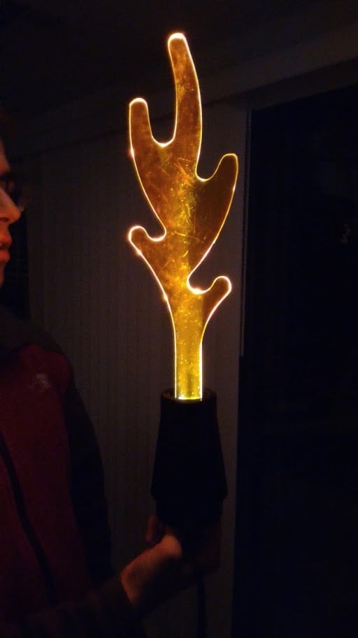Giant Lego Flame Lamp