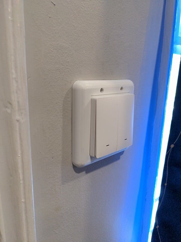 Wall light switch cover for ZigBee switches