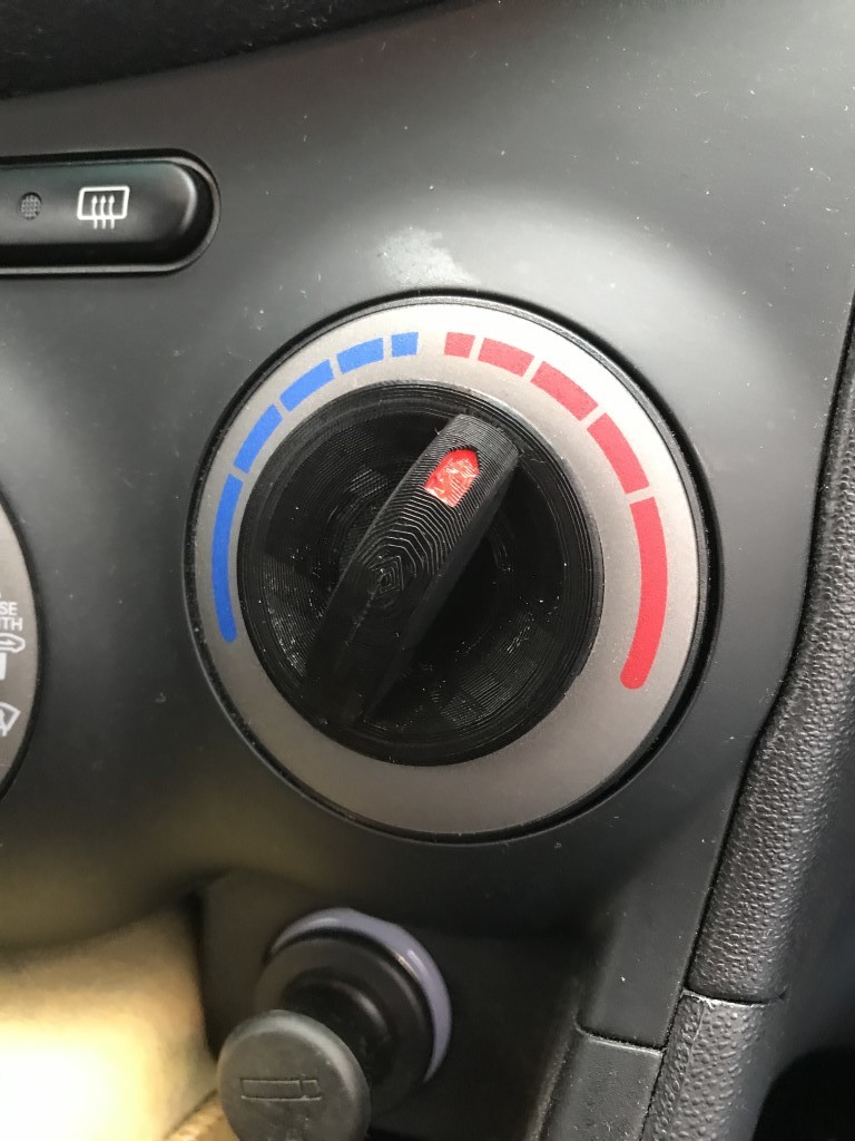 Hyundai i10 temperature control knob