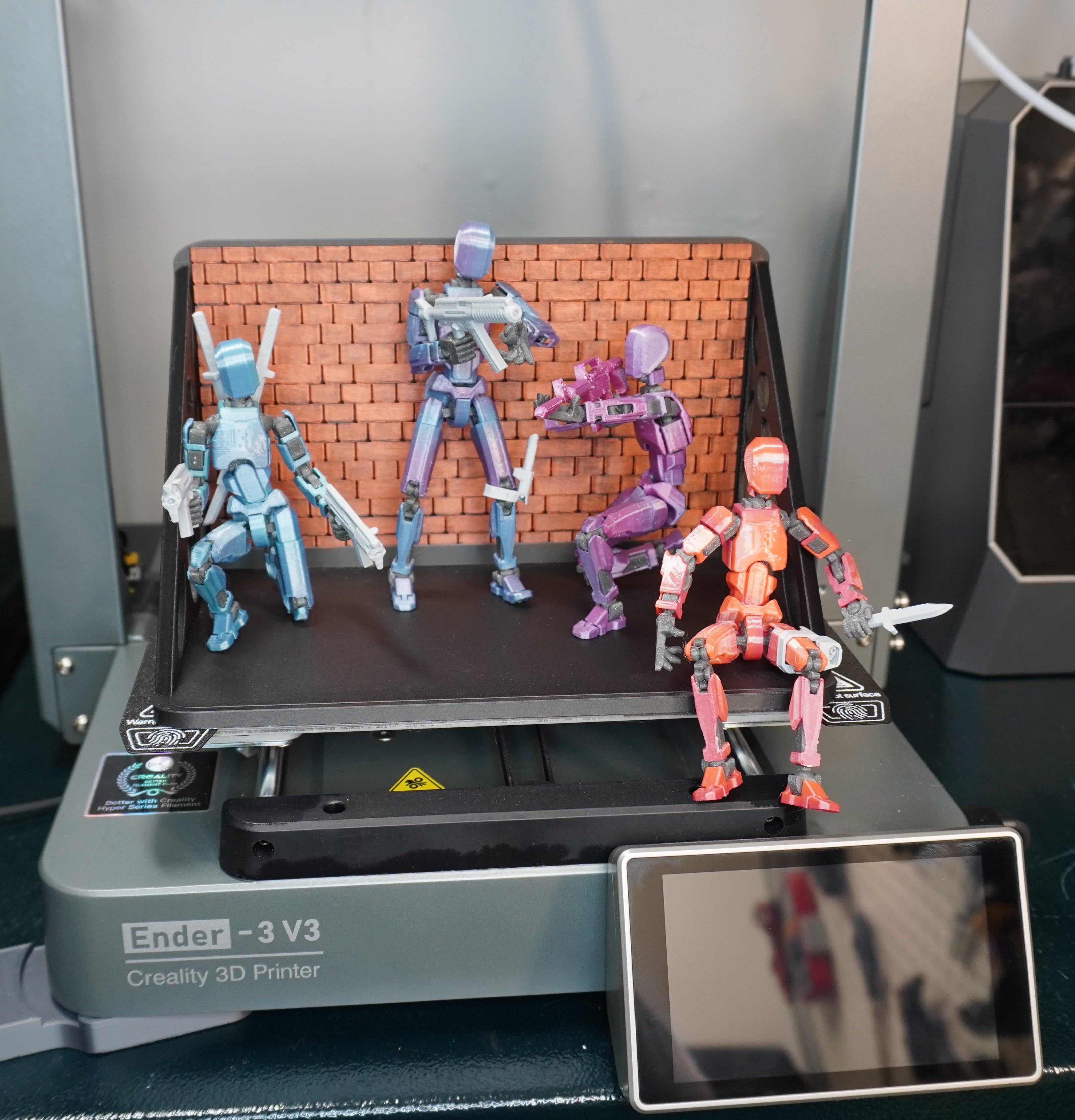 Custom Diorama Shelf: Gothic Stone & Brick Textures
