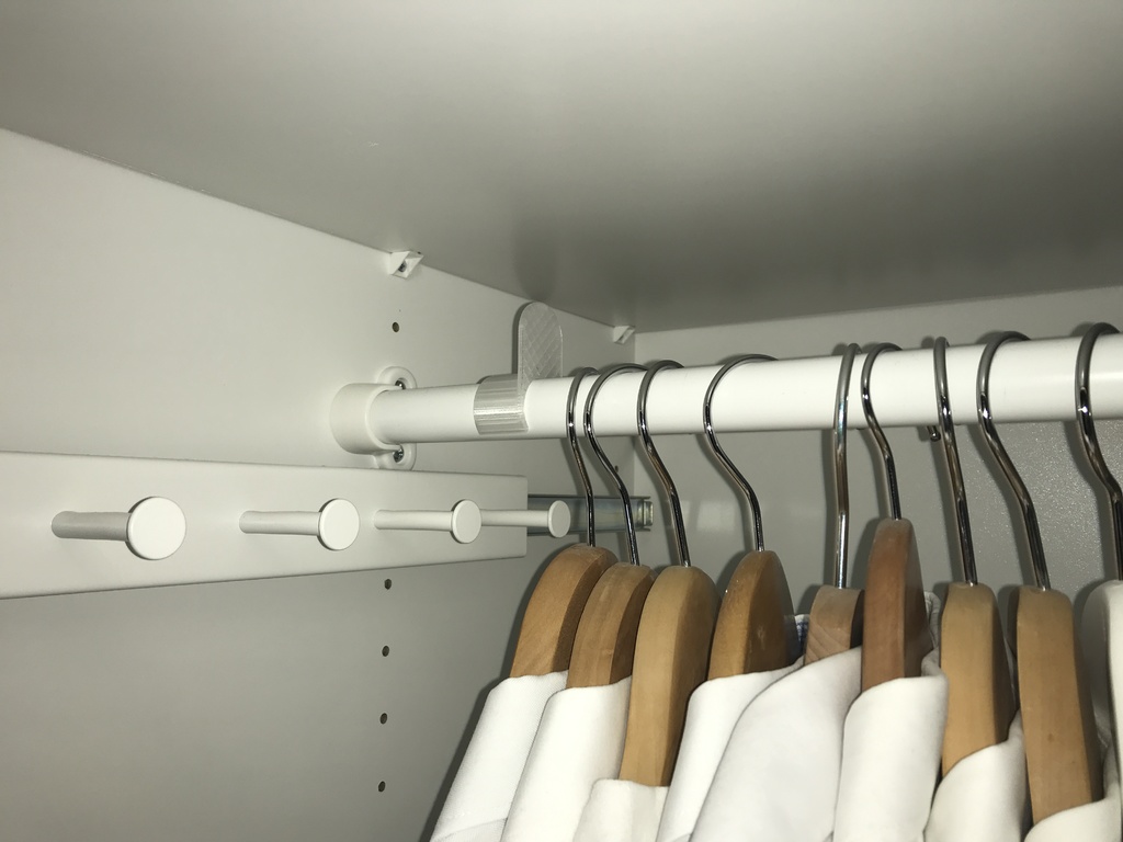 Ikea Komplement/Pax claw hanger stop