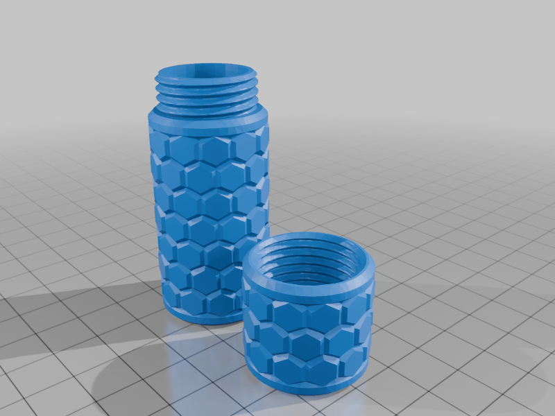 Laser Pointer Screw Lid Case based on M_D_K's Honeycomb Container