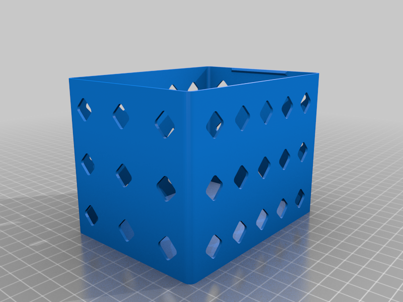 Caja perforada con tapa (perforated box)
