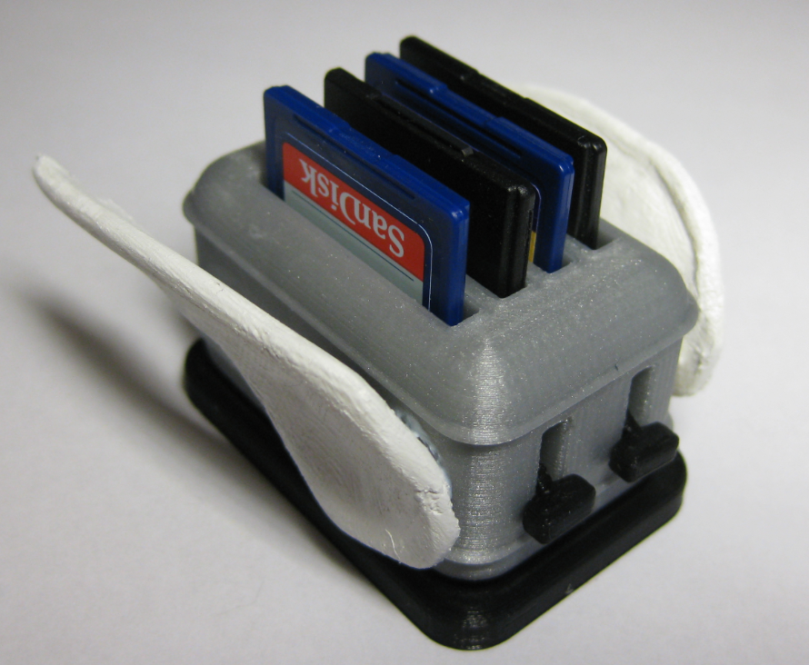 After Dark Flying Toaster SD Card Holder
