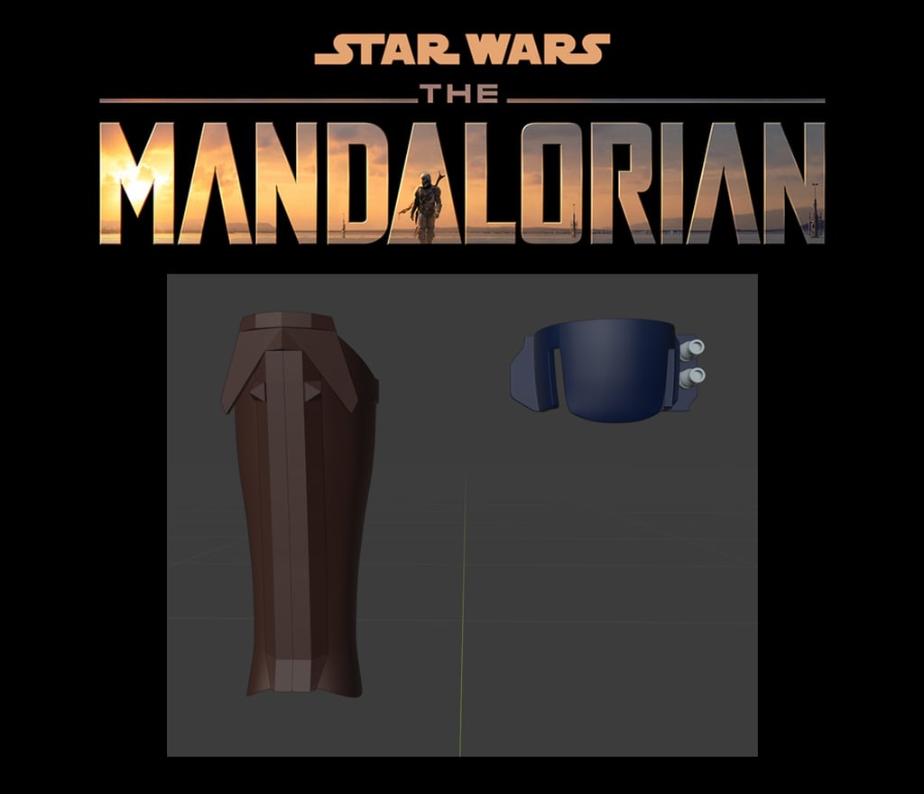 Mandalorian Greave & knee Armour
