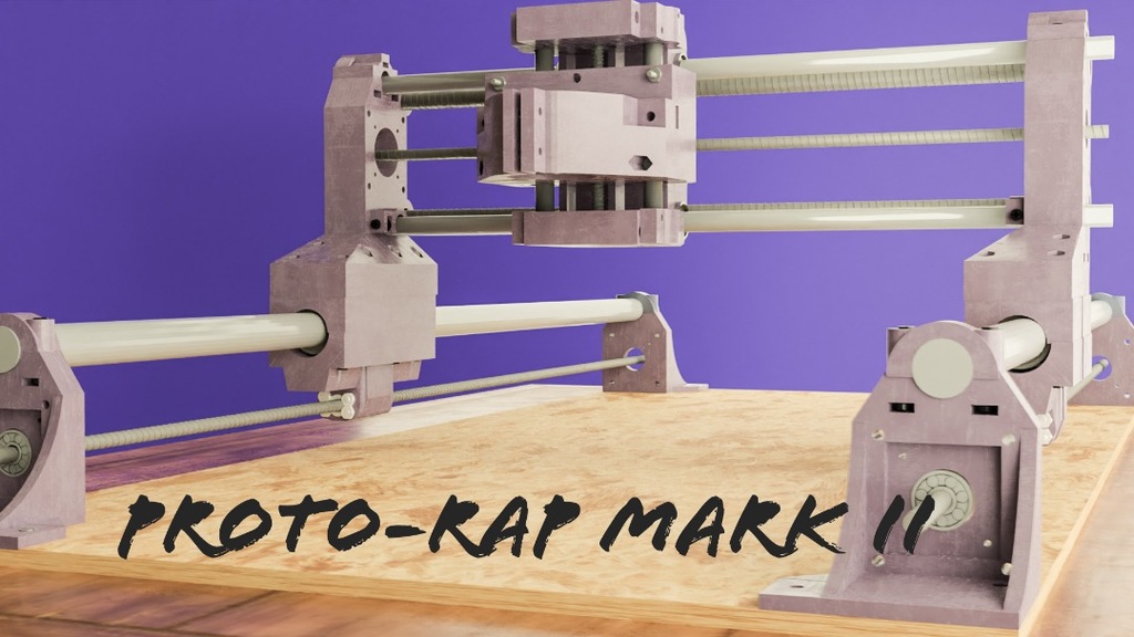 Proto-Rap Mark II modular 3d-printed CNC