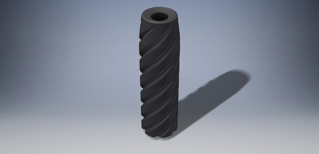 Fluted Mock Integral Airsoft Suppressor