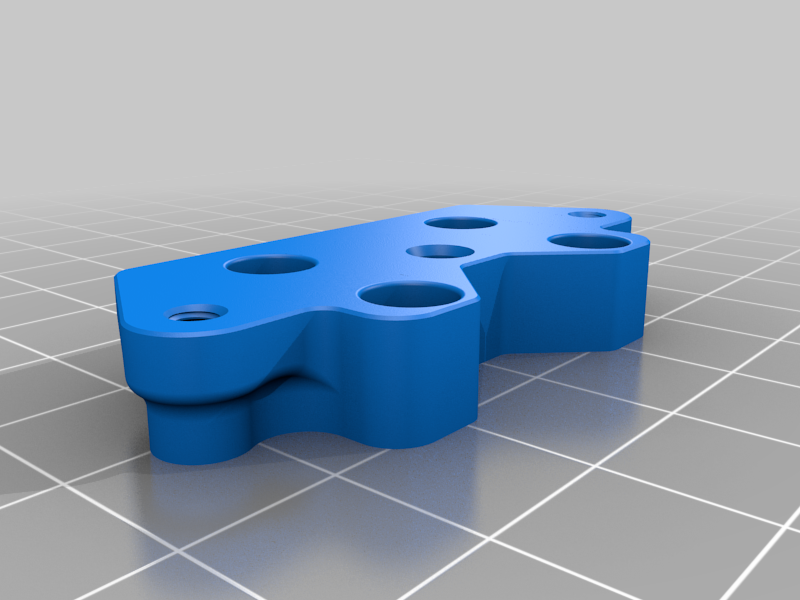 Adaptor for mounting Sherpa Extruder to Takoto Hotend on Troodon (for PTFE)