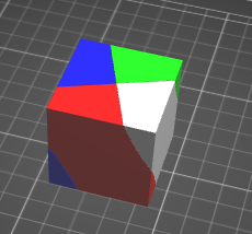 Cube for multi material printer